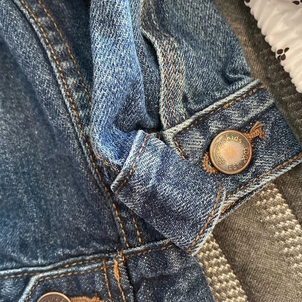 Oshkosh Genuine kids cotton denim button up pocket jacket 2T